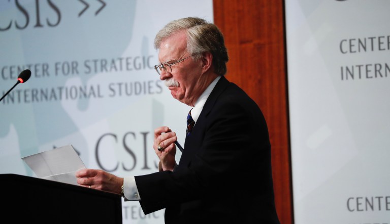Bolton claims Trump is motivated by personal interests in private speech