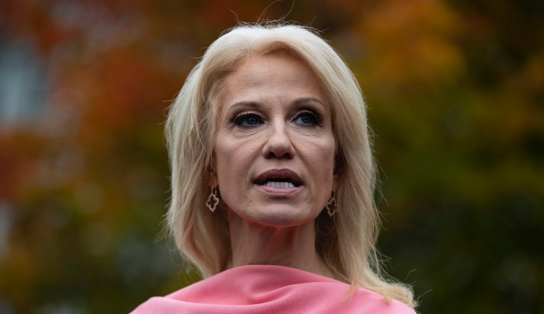 ‘Iâm embarrassed for you’: Kellyanne Conway steams after clip of husbandâs MSNBC commentary played