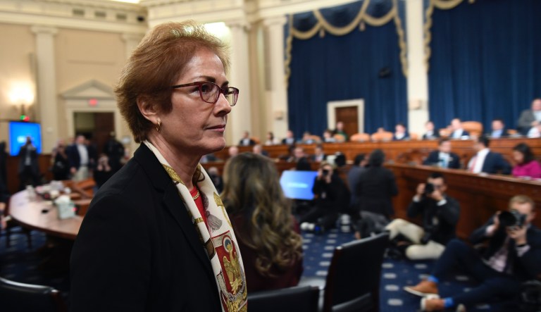 WATCH: House Democrats and hearing attendees applaud Yovanovitch after testimony