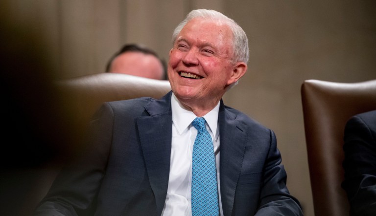 Sessions Senate bid would draw Trump White House opposition