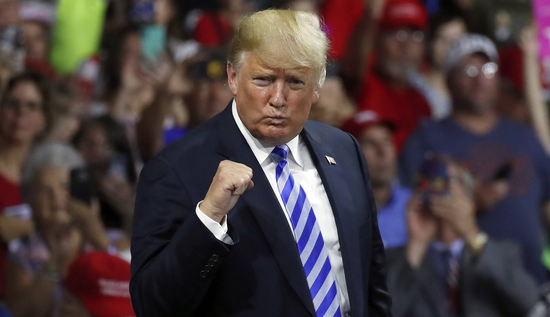 Trump gives his presidency an A+