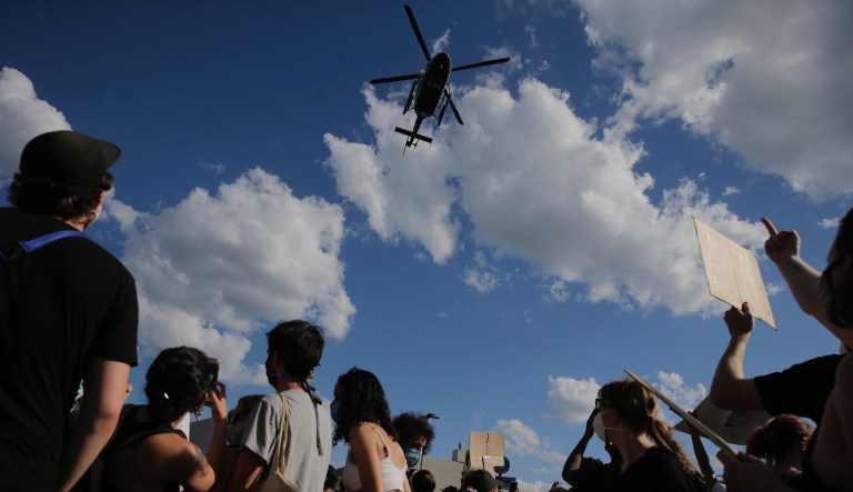 DC National Guard investigating helicopter show of force targeting protesters