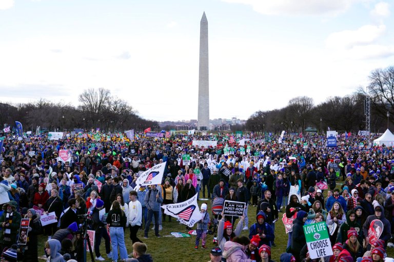 March for Life draws huge crowds on Roe v. Wade anniversary despite enthusiasm concerns