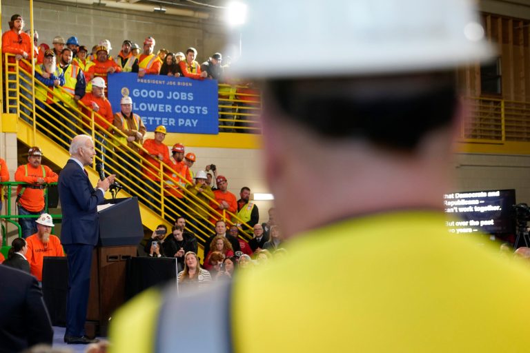 ‘Long and difficult road’: Biden tries to win back blue-collar voters for Democrats
