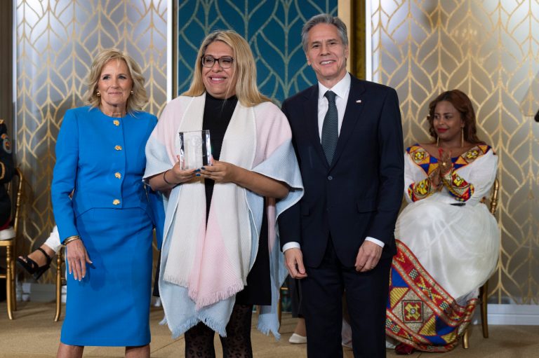 Jill Biden gives ‘International Women Of Courage Award’ to transgender official