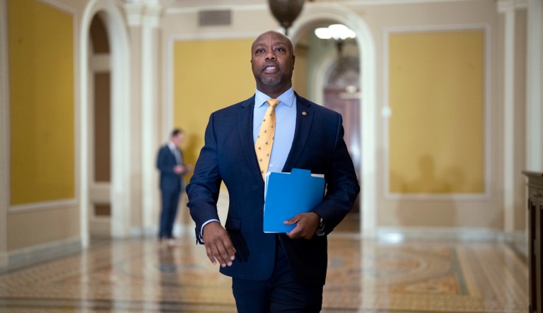 Tim Scott defends traditional values after shock poll shows huge decline