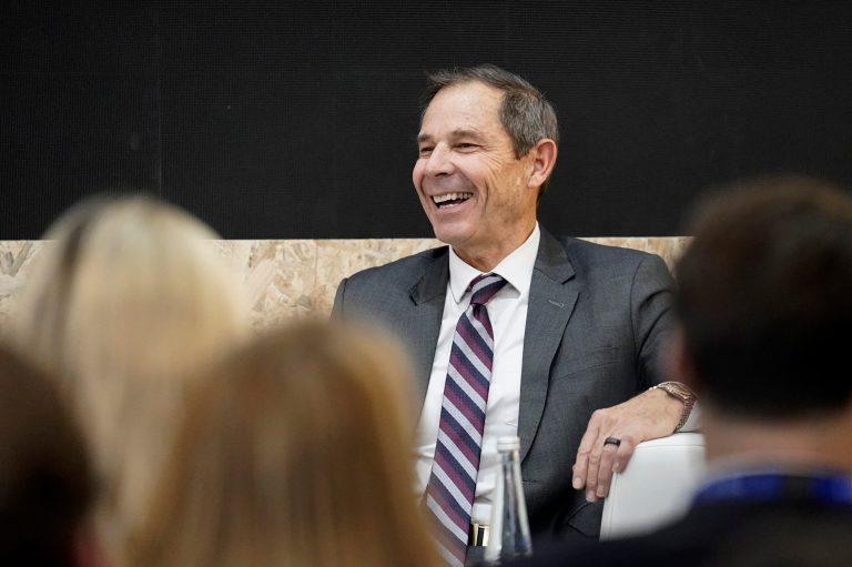 Rep. John Curtis (R-UT) attends an event at the COP28 United Nations Climate Summit on Saturday, Dec. 9, 2023, in Dubai, United Arab Emirates.