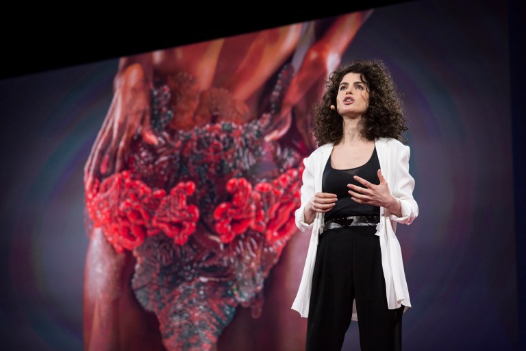 Neri Oxman gives a TED Talk.