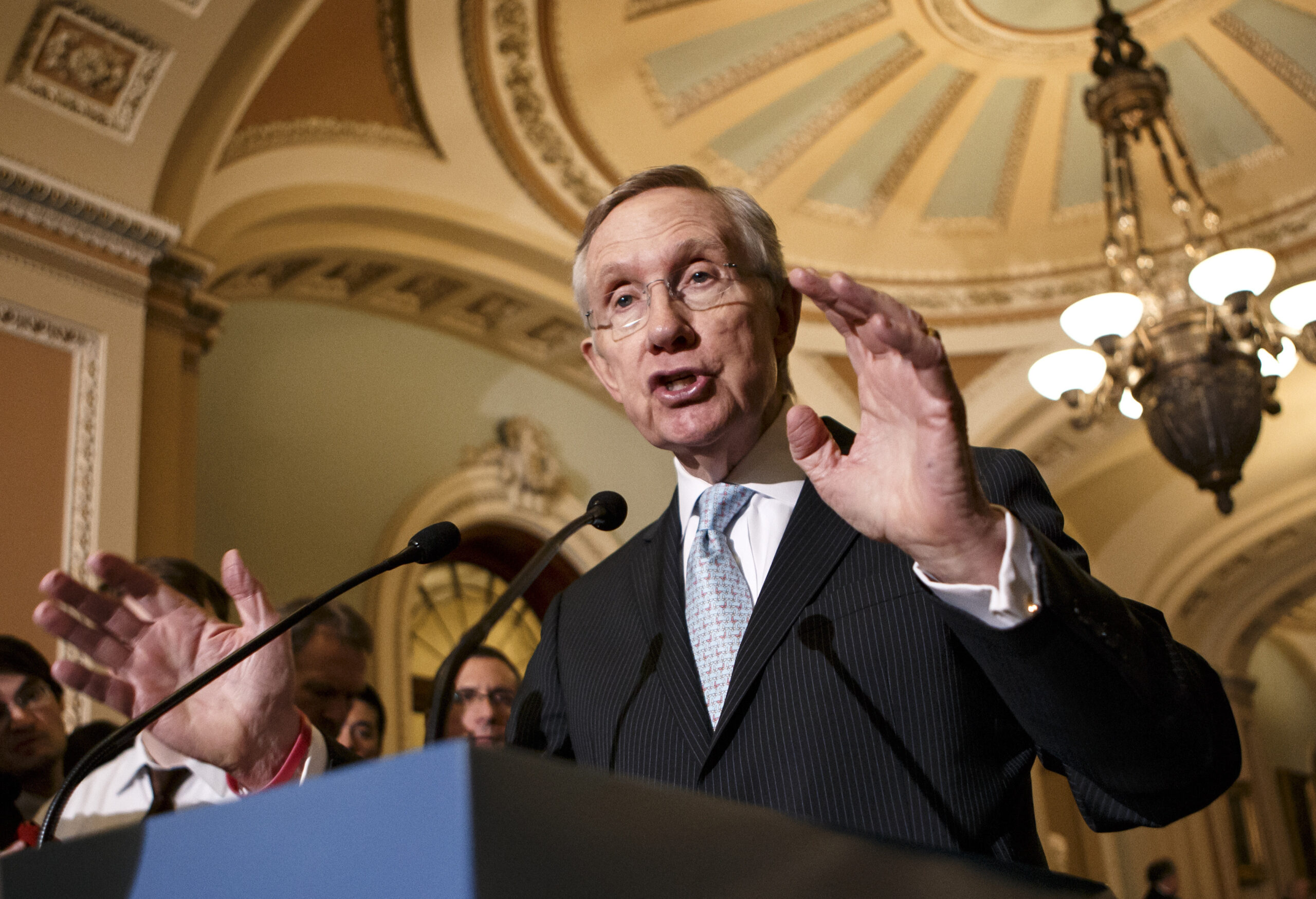 Harry Reid complains about Ted Cruz wasting time with filibuster, blocks Cruz’s request to expedite vote