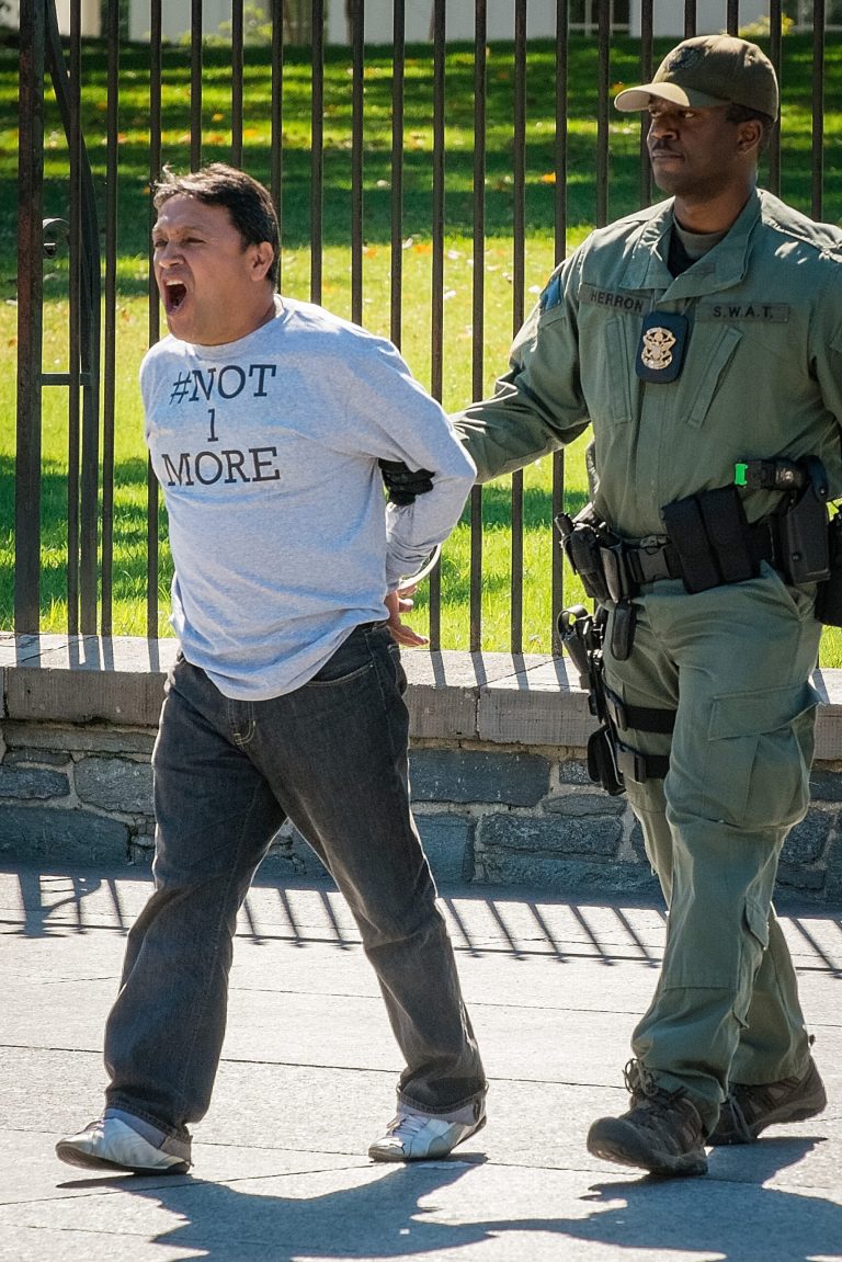 7 arrested at White House protesting deportations