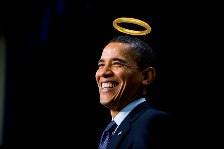 Joe Biden jokes that he would nominate Obama for ‘sainthood’