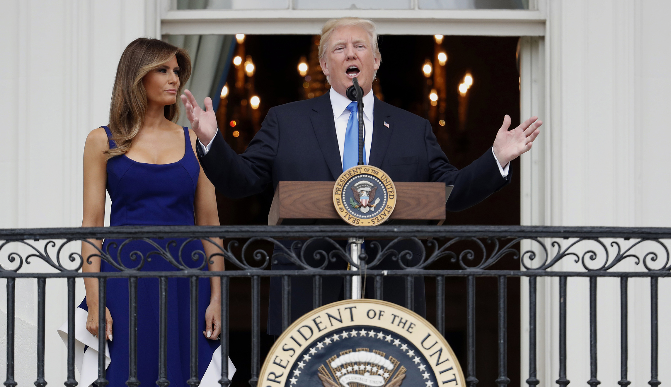 Trump tells troops in Fourth of July speech: I have your back