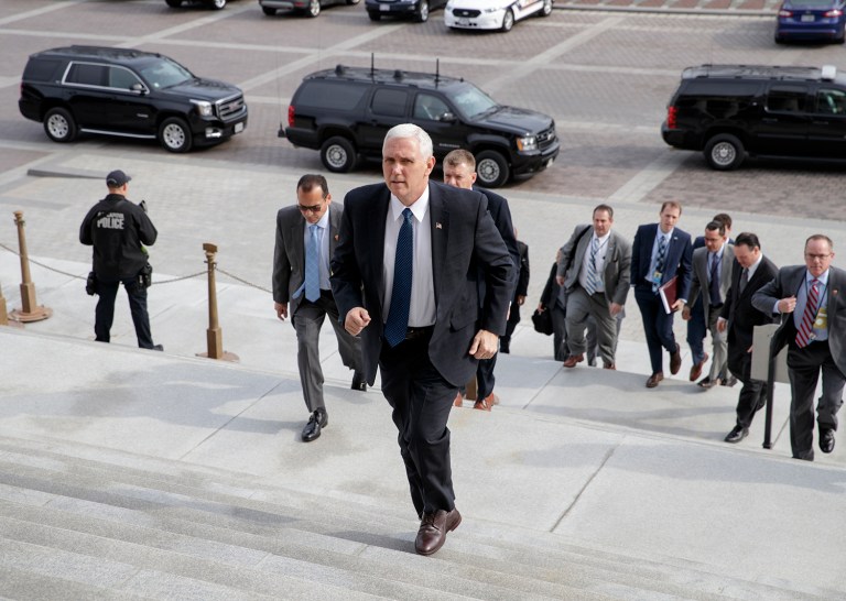 Pence to lean on Germany’s Merkel to spend more on defense