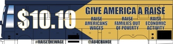 Progressives, Team Obama hit the road to push $10.10 minimum wage