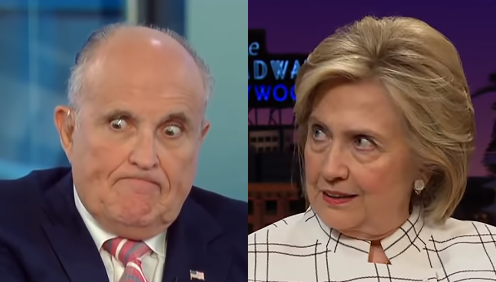 Hillary Clinton jokes Rudy Giuliani's brain abducted by aliens and body possessed