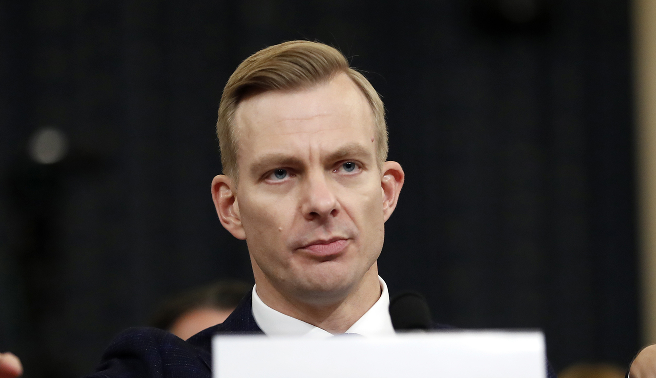 David Holmes testifies about overheard Trump phone call seeking Biden investigations