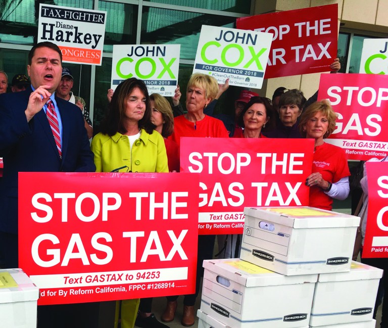 California Republicans hope to repeal gas tax increase in November
