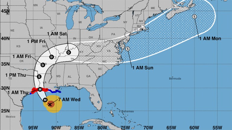‘Exploded overnight’: Forecasters thunderstruck by Hurricane Laura rapidly intensifying overnight
