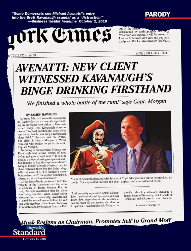 Capt. Morgan Accuses Kavanaugh