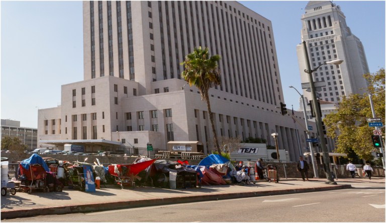 'I was soaked': LA woman recounts attack by homeless man who poured feces on her