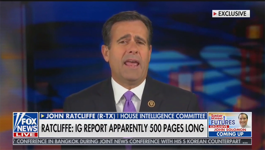 Ratcliffe: Democrats 'racing' to beat disclosure that 'damages the Obama-Biden administration'