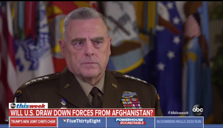 ‘That mission is not yet complete’: Joint Chiefs of Staff chairman on 18 years in Afghanistan