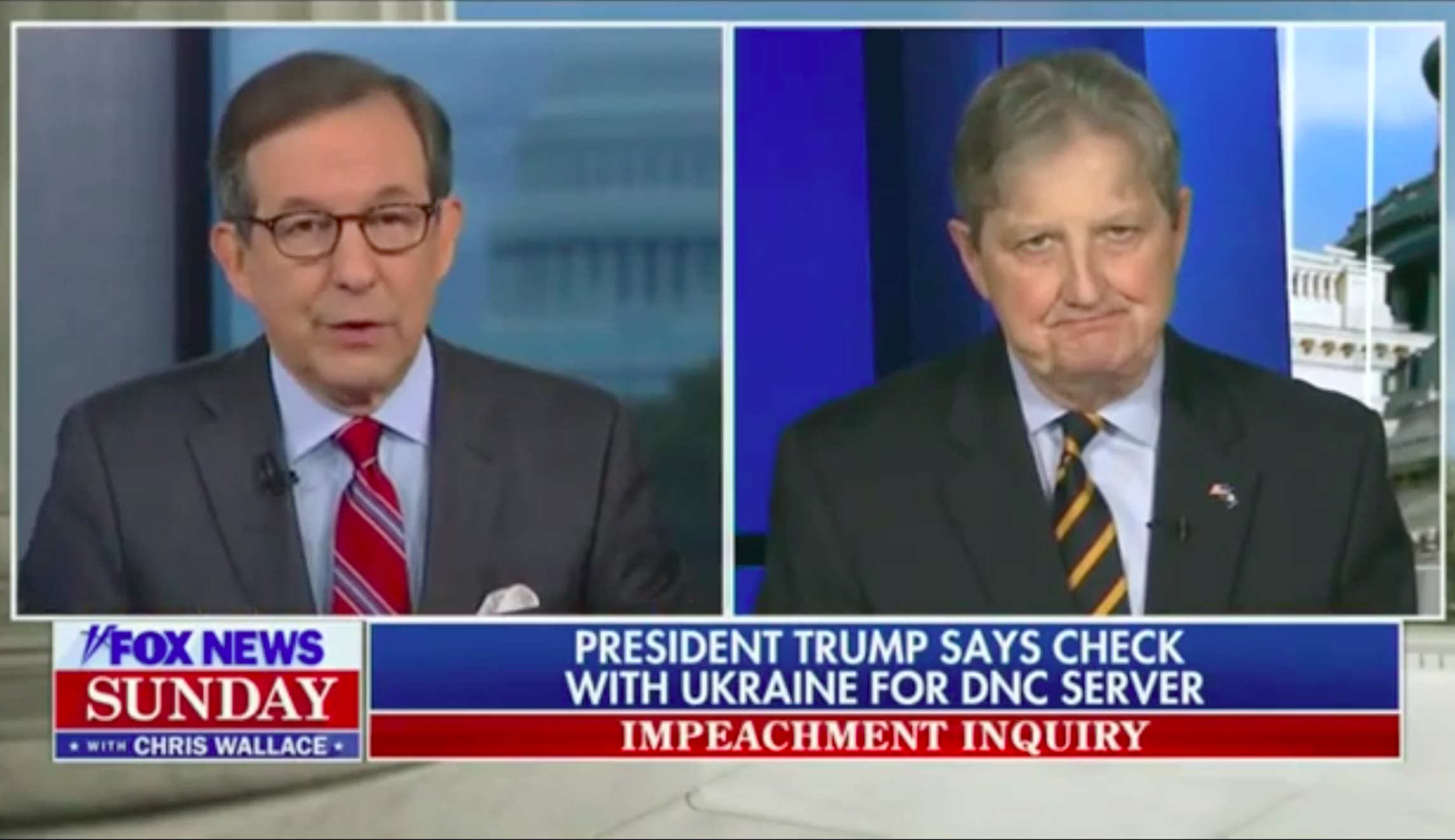 ‘The entire intelligence community says it was Russia’: Fox's Chris Wallace interrupts GOP senator over Ukraine claims