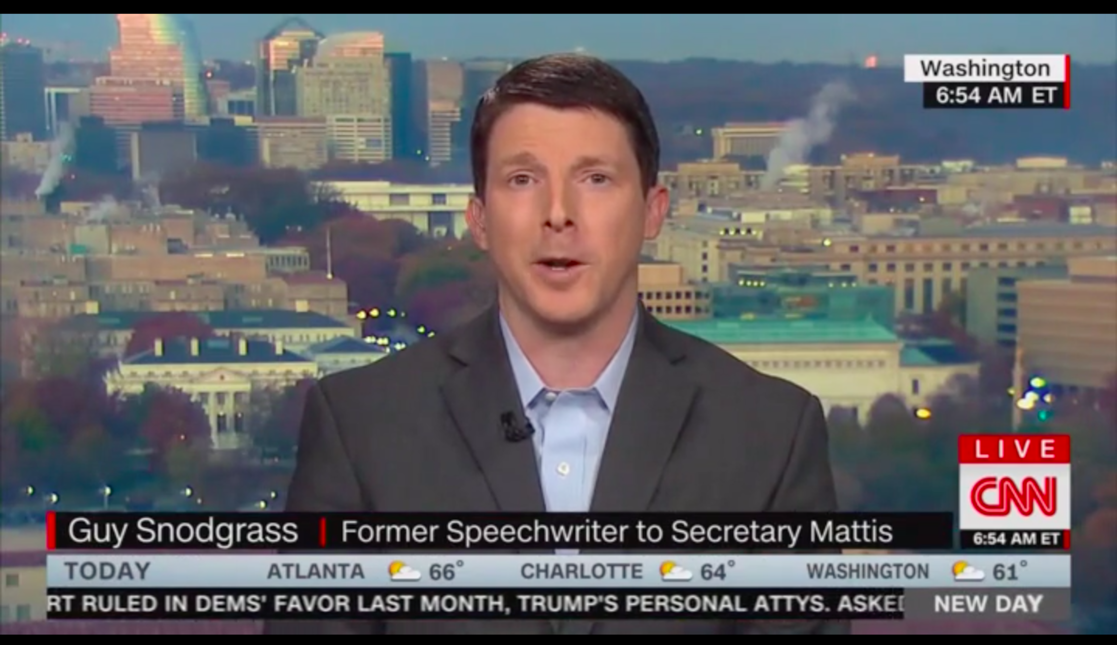 ‘No, I’m not the writer’: Former Mattis speechwriter denies he wrote 'Anonymous' book
