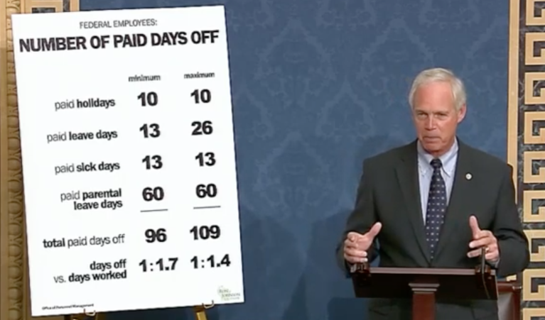 Taxpayer mugging: Federal employees can get one day off for every 1.4 days worked