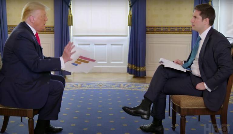 ‘You can’t do that’: Trump jousts with Jonathan Swan on coronavirus death rate
