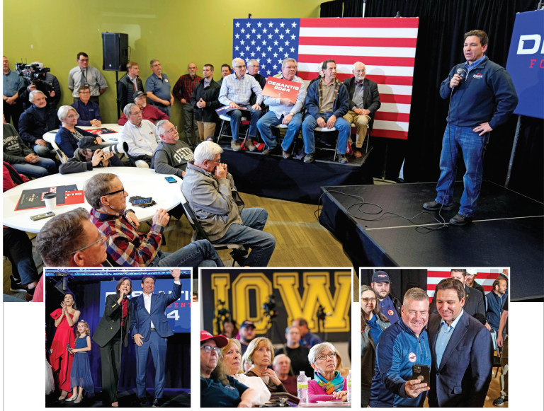 DeSantis leaves it all on the field in Iowa