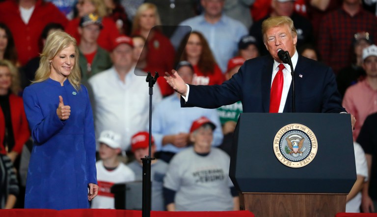 Trump: Kellyanne must have done 'bad things' to George Conway to make him 'crazy'