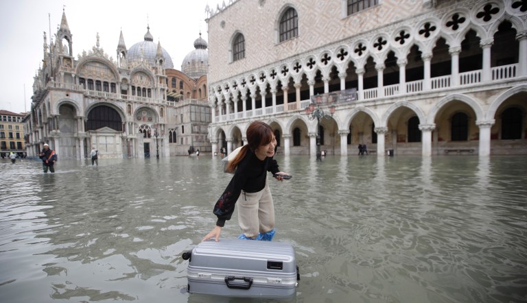 Venice mayor says 'effects of climate change' to blame for near-historic flooding