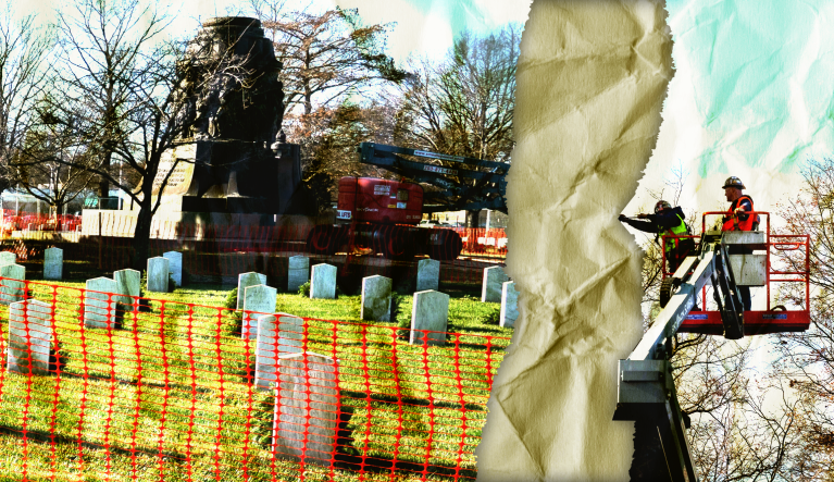 Army removes Confederate Memorial put up in 1914 from Arlington National Cemetery