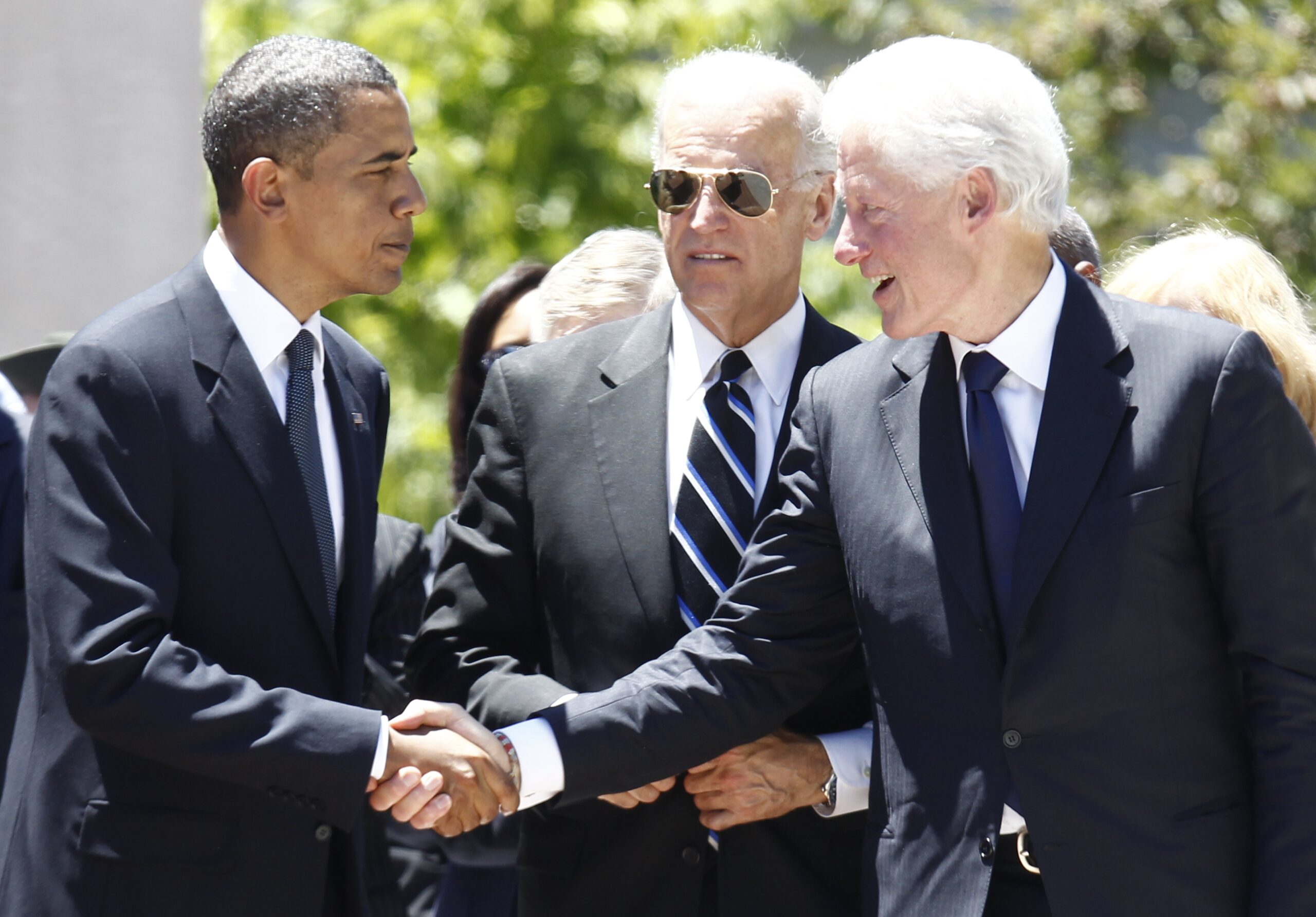 Obama and Clinton hype triple-header fundraiser with Biden