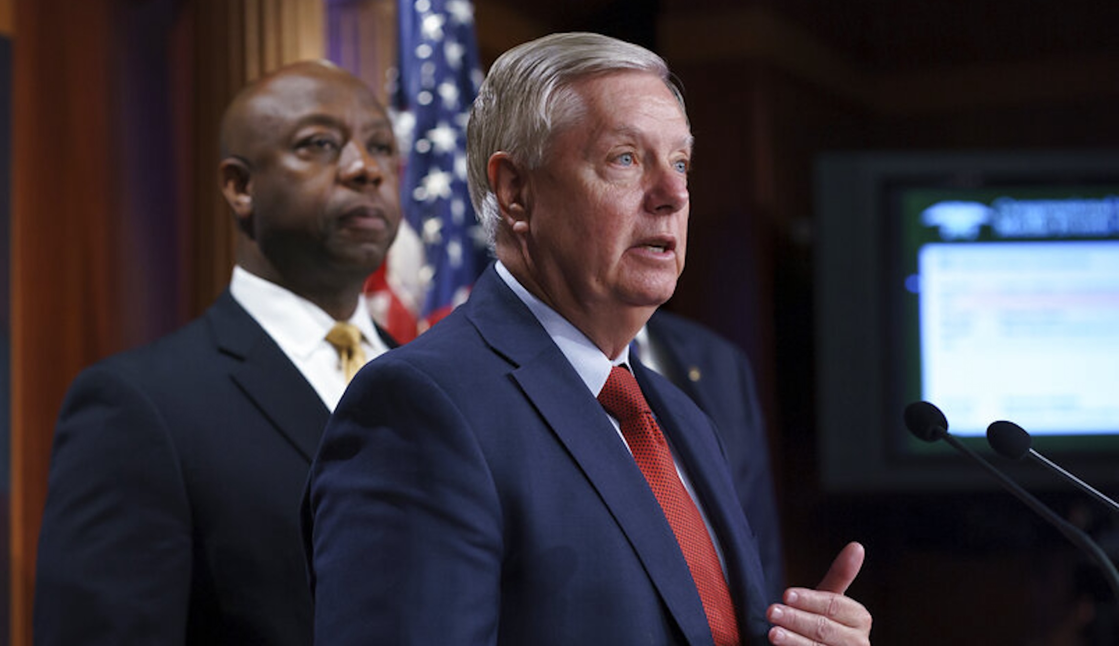 Lindsey Graham and Tim Scott urge Biden from border to address migrant crisis