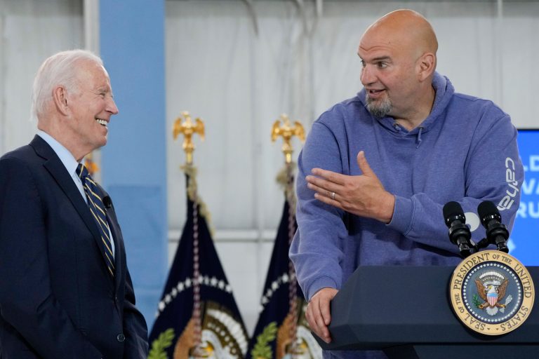 Sen. John Fetterman (D-PA) bristled at the recent special counsel report questioning President Joe Biden's memory and mental faculties, telling reporters Friday that Hur 