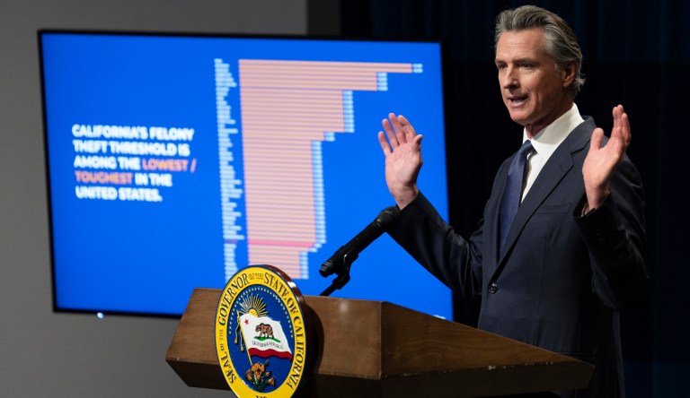 Newsom recounts story about complaining to Target employee who blamed him for shoplifting