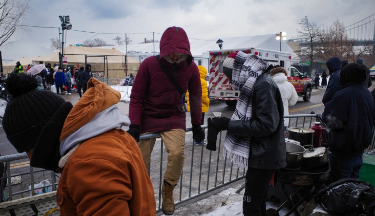 NYC mayor questioned over luxury apartments for immigrants