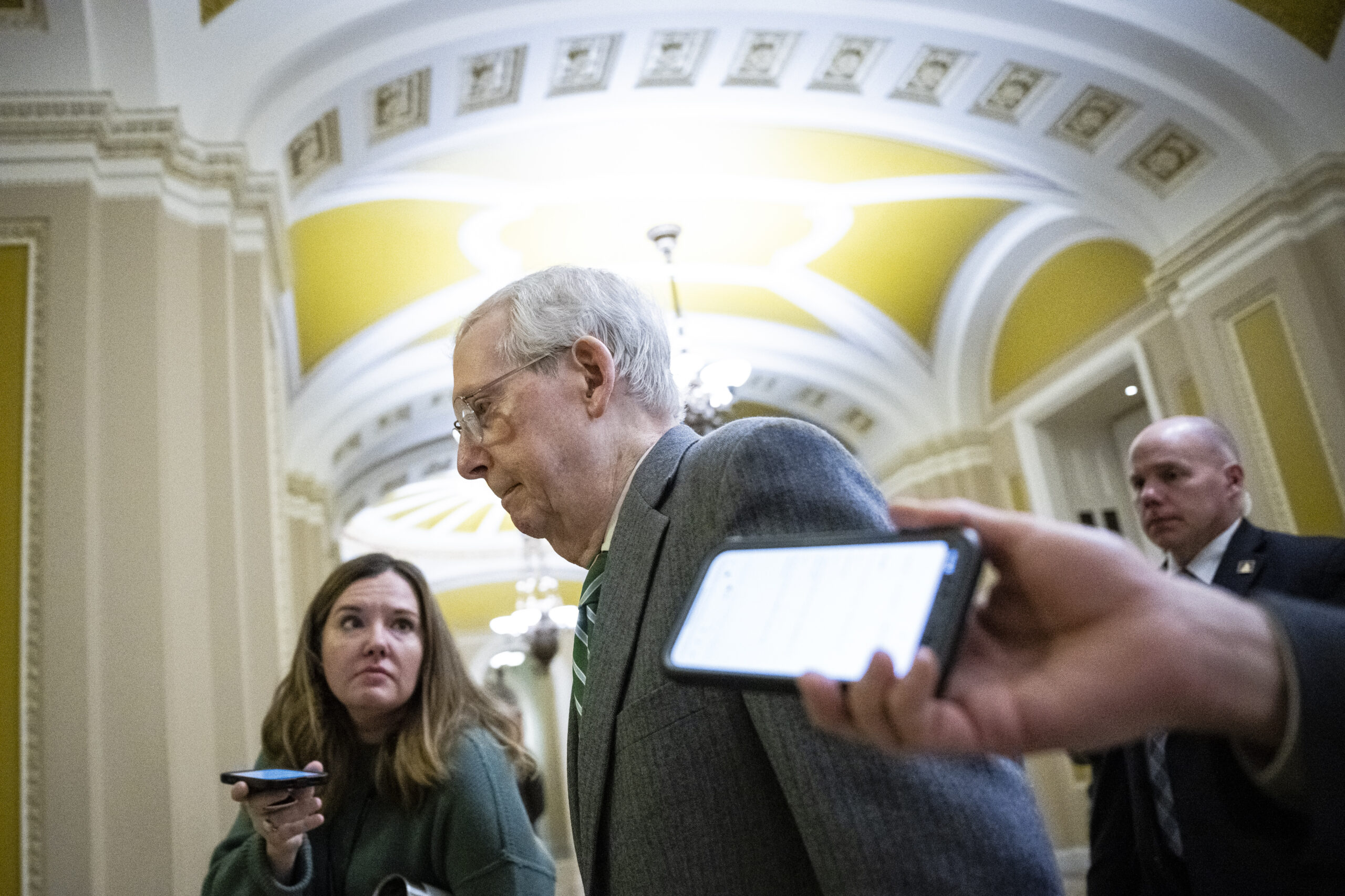Foes of Mitch McConnell smell blood in the water with release of border bill