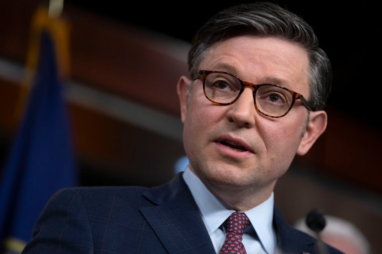 Johnson tells members that GOP chaos has undermined his negotiation power in funding debate