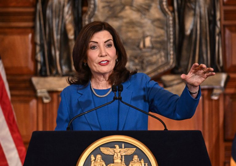 Kathy Hochul denies reports she was asked to leave officer’s wake