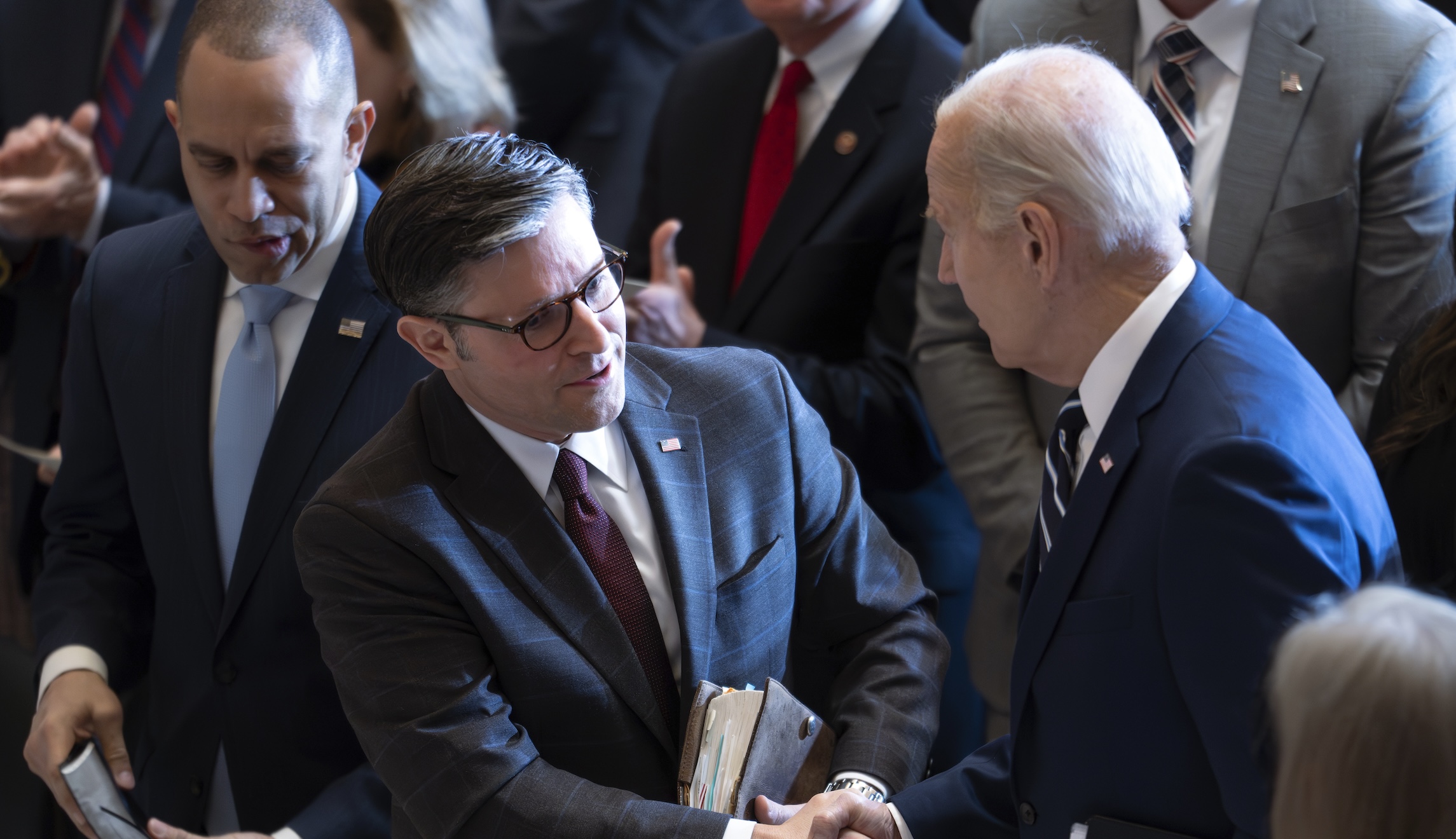 Mike Johnson says Biden farewell address doesn’t offset his legacy