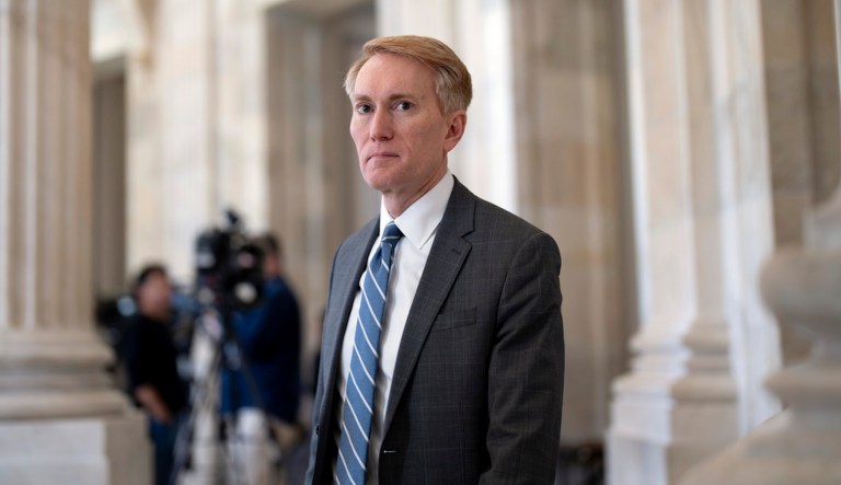 Sen. James Lankford (R-OK) at the Capitol in Washington, Monday, Feb. 5, 2024. (AP Photo/J. Scott Applewhite)