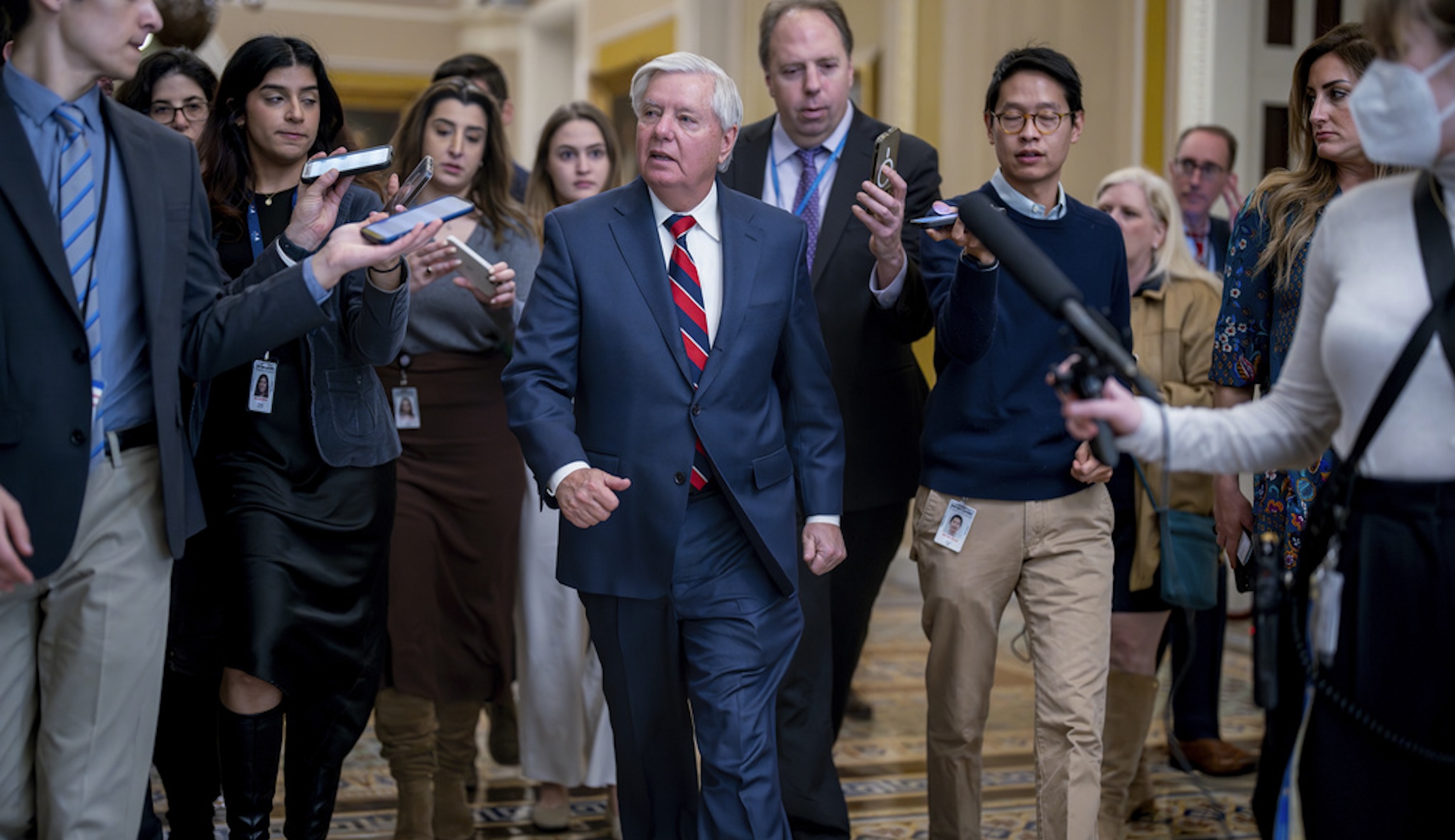 Lindsey Graham hews close to Trump with Ukraine bill ‘no’ vote