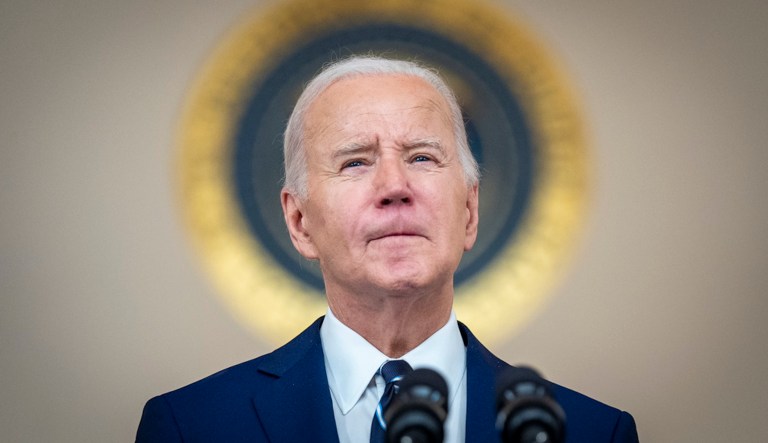 President Joe Biden speaks at the White House in Washington, Monday, Feb. 12, 2024. (AP Photo/Andrew Harnik)