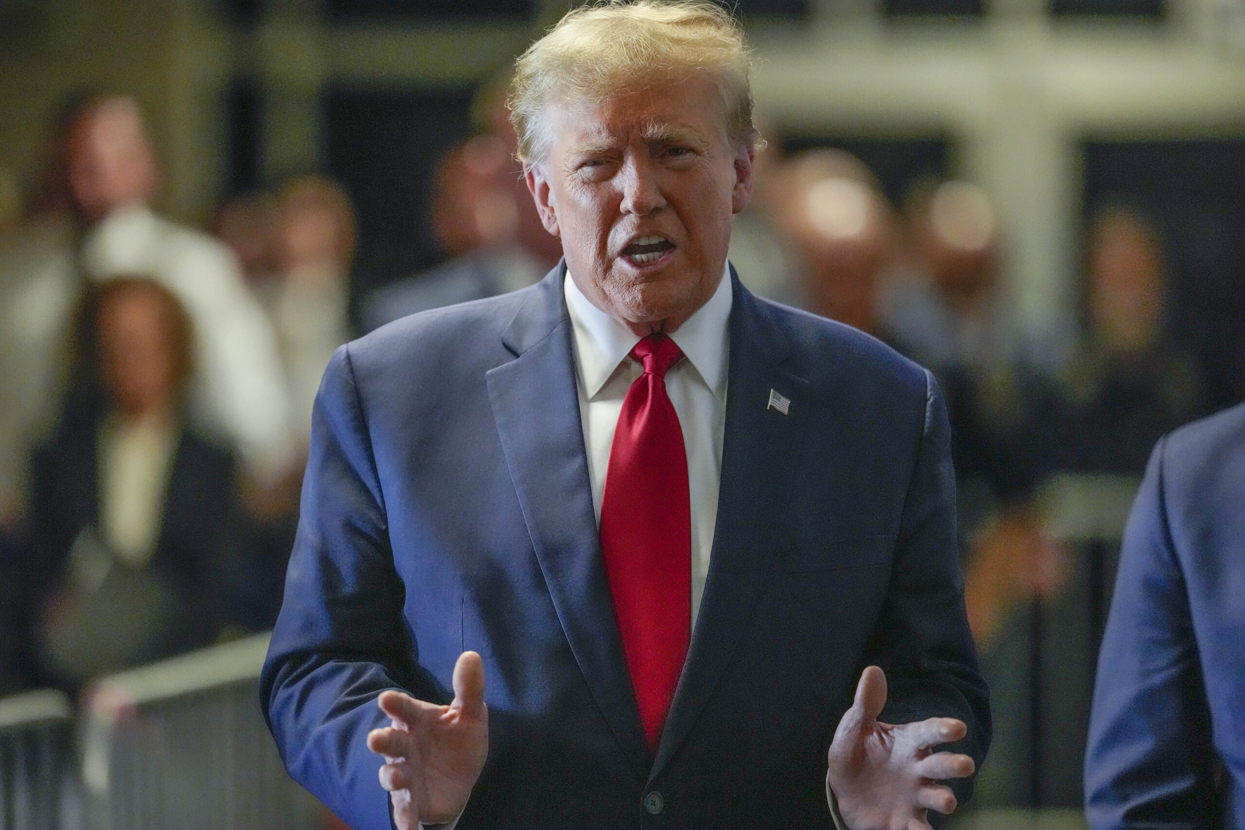 Trump decries ‘election interference’ in New York hush money case as judge deals him a blow