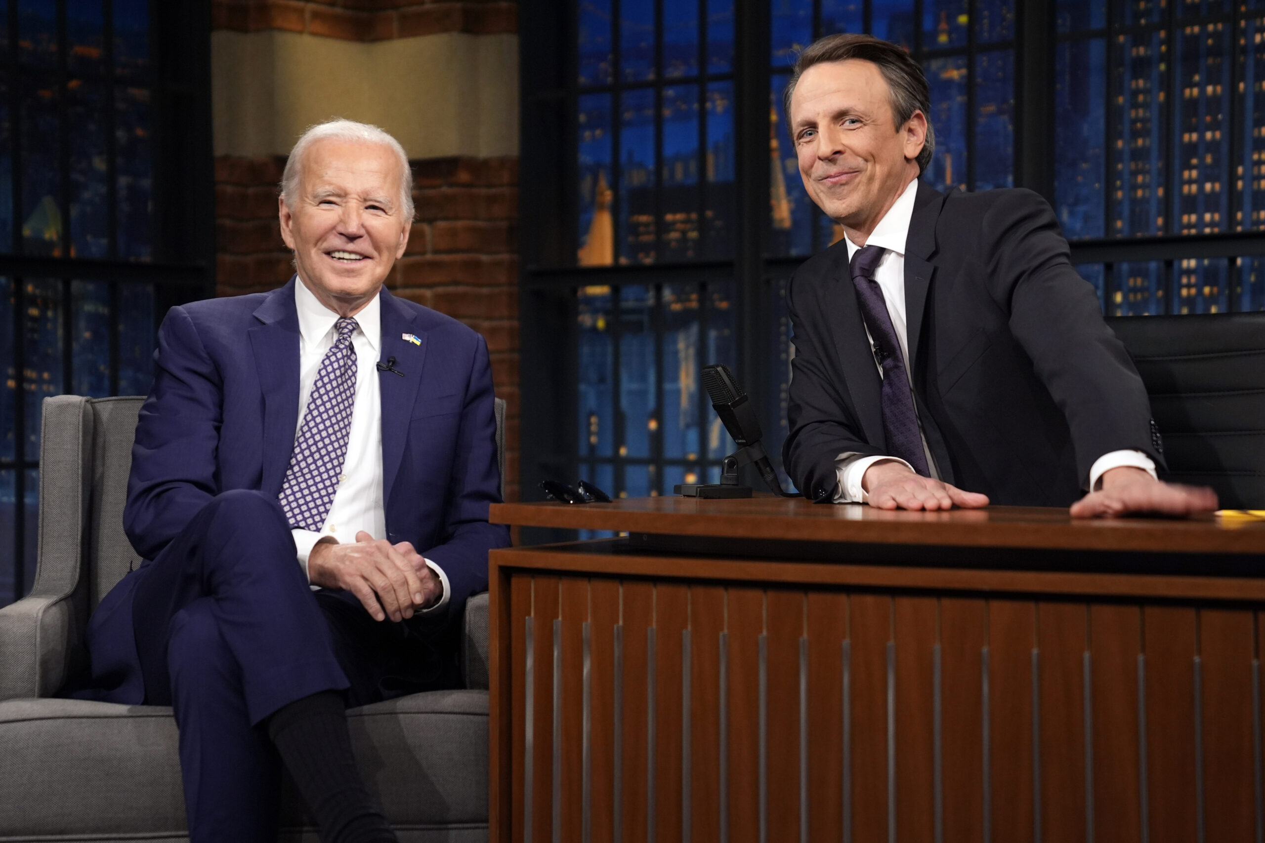 Protesters arrested outside Biden’s NYC interview with Seth Meyers: ‘You can’t hide’