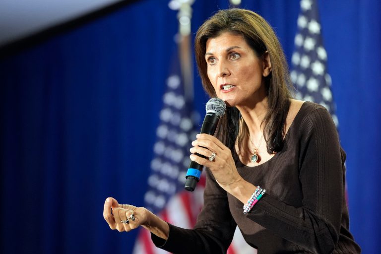 Nikki Haley’s northern Virginia rally beset by ceasefire protesters
