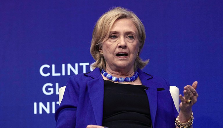 Former Secretary of State Hillary Clinton claimed that former President Donald Trump would seek to pull the United States out of its NATO alliance if he wins the 2024 presidential election.